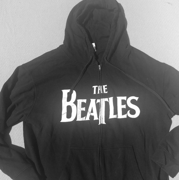 beatles zip up hoodie